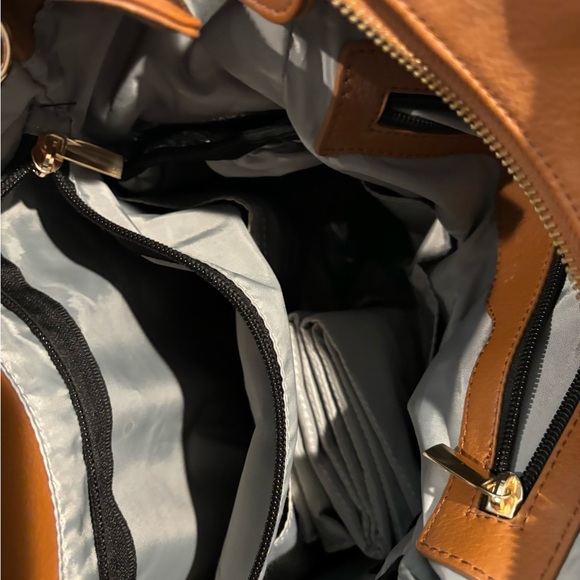 Brown Leather Miss Fong Diaper Bag/Backpack Multifunctional - Picture 8 of 10